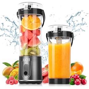 Juice Extractor - Juice Maker Machine Vegetable Juicer - Portable Blender with Digital Display Large Capacity Kitchen Gadgets for Orange Citrus Lime Lemon Travel Picnic