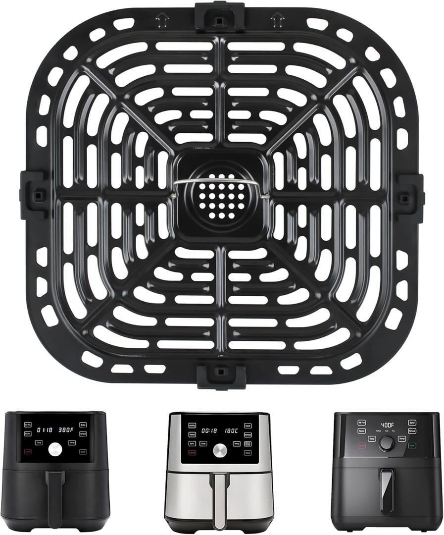 Air Fryer Replacement Tray for Instant Pot Vortex 6 in 1 5.7QT 6 QT for Gourmia GAF735 6 QT Air Fryer Premium Quality Air Fryer Replacement PartsDishwasher Safe