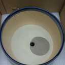 G EPGardening Ceramic Pots for Plants, 9 Inch Modern Round Planter with Drainage and Tray Indoor Outdoor for Flower, Patio Decor, Housewarming Gifts, Blue