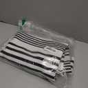 Black and White Striped Rugs, 28x 43 Outdoor Indoor Front Porch Door Mats Cotton Hand-Woven Layered Area Rug Doormat for Entryway Patio Entryway Laundry Bedroom Living Room