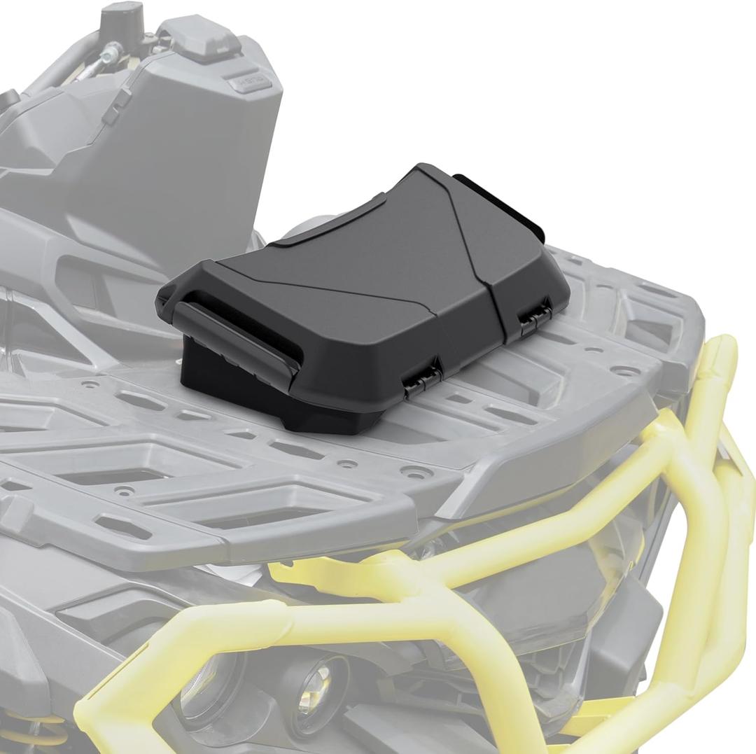 Storage Cargo Box for Outlander, 2 GAL (7.5L) Black Front Rear Racks Tool Bed Box Back Seat Linq for Can-Am Outlander L MAX 6X6 Accessories, Replace OEM # 708200408