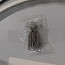 32" Black Framed Round LED Mirror for Bathroom, Backlit