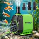 FREESEA Fountain Submersible Water Pump: 800GPH 45W Adjustable Ultra Quiet Aquarium Pump with 3 Nozzles 10ft High Lift for Small Pond | Fish tank | Waterfall | Outdoor | Hydroponics