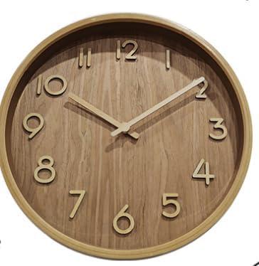 30cm Wall Clock; Wooden Wall Clock; Wall Hanging Decorations; Decorations; Large Decorative Clock; Quartz Clock; Gifts - Living Rooms or bedrooms, cafes, Offices, Bars, Art., 30-G4-525DC
