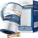 LACQUA Pool Filter Cartridge LQ100S 100SqF for SwimClear Hayward C100S, CX100XRE, Unicel C-9440, Pleatco PA100S, Ultral-D3, D3-M. Hose Nozzle Included