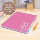 Rileys Academic Planner 2025-2026, Daily, Weekly & Monthly Planner, July 2025 - June 2026, Student Notes Pages, Twin-Wire Binding, Weekly Agenda for School & Work (8.5 x 11-Inches, Pink, Classic)