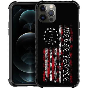 DAIZAG Compatible with iPhone 13 Pro Max Case,All-Round Protection Shockproof Anti-Scratches TPU Cover,Cases for Man Woman-Classic American Flag 1776 we The People