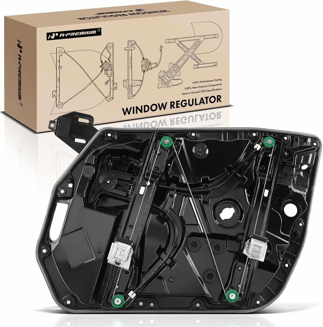 A-Premium Front Driver Side Power Window Regulator, Without Motor