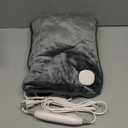 Electric Hand Warmer, Soft Flannel Heated Gloves, Hand Warmer Pouch, Heating Pad for Hands Pain Relief Fingers Arthritis for Women Men Elder, Auto Off & 3 Level, Dark Grey