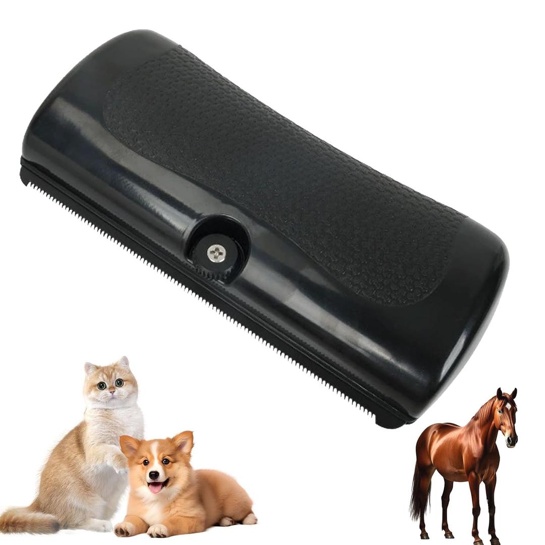 Deshedding Brush, Shedding & Grooming Supplies for Matted Hair, Loose Hairs | Pet Short Hair Removal Tool for Cats, Dogs, Rabbits, Horses (1)