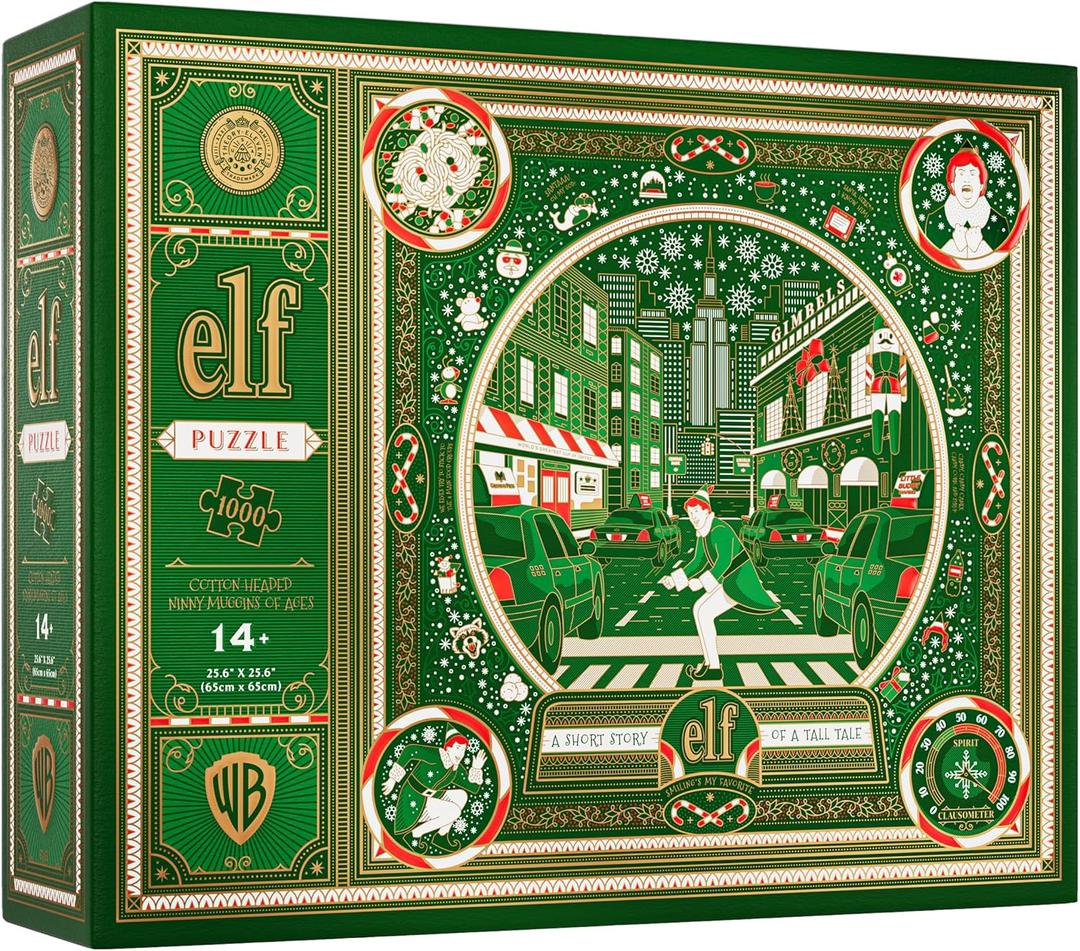 Elf 1000 Piece Jigsaw Puzzle  1000 Piece Jigsaw Puzzle for Adults & Teens | Elf Movie Themed Puzzle | Challenging Puzzle Game, Unique Art Puzzle for Fans & Family Fun