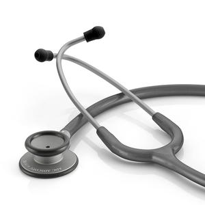 ADC - 619SM Adscope Lite 619 Ultra Lightweight Clinician Stethoscope with Tunable AFD Technology, Smoke Finish with Metallic Gray Tubing