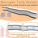 Dual Propane Tank Holder 1 Pack Wall Propane Tank Mount for 2 Gas Cylinders