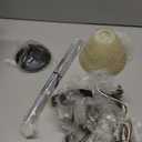 Progress Lighting P5153-77 Traditional Six Bath from Broadway Collection in Pewter, Nickel, Silver Finish Lighting Accessory, 7-1/2-Inch Diameter x 11-Inch Height, Forged Bronze