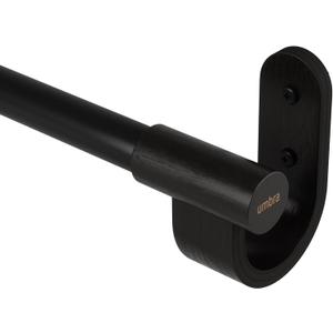 Umbra Bellwood Curtain Rod, Adjustable, 42 to 120 Inches, Black
