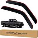 Tape-on Rain Guards for 1993-2011 Ford Ranger Regular Cab, Side Vent Visors Shades Window Deflectors