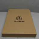 SANZIE Leather Tray Desktop Storage Organizer Premium Serving Tray Decorative Tray Valet Tray for Sundries Cosmetics Phone Wallet Cutlery, Combination, Black (Black Holder With Disc)