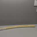 Curved Shower Curtain Rod for Bathroom, 40-72 Inches Adjustable Curved Shower Rod, 0.9MM Aluminum Rustproof Shower Curtain Rod with Rotating Brackets for Extra Shower Space, Need to Drill, Gold