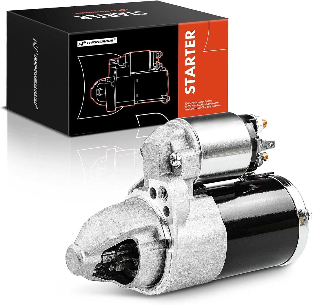 A-Premium Starter Motor Compatible with Mitsubishi Lancer 2008-2011 L4 2.0L, Lancer 2009-2011 L4 2.4L, Outlander 2008-2011 L4 2.4L, 12V 1.4KW 8 Teeth Clockwise, Replace# M0T21571, 1810A011, M1810A011D