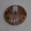 NIKKY HOME Rustic Farmhouse Wall Clock - 12 Inch Battery Operated Silent Non Ticking Vintage Wooden MDF Clock Home Decor for Kitchen, Living Room, Bedroom, Office