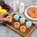 1000 Pcs 1 oz Mini Coffee Cups Disposable Espresso PaperMedicine Cups for Travel PicnicBathroom Mouthwash MugsBarbecue PartyClassic Style