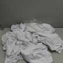 CYFFPKMN 10 Packs White Spandex Stretch Folding Chair Covers for Wedding Party,Universal Fitted Washable Dining Seat Slipcovers Protector Decoration for Holiday Banquet Birthday Celebration Event