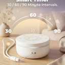 White Noise Sound Machine for Sleep, Portable White Noise Sound Machine with 30 Soothing Sounds, 3 Timers, Night Light, Memory Function for Baby Registry, Adults, Kids, Travel, Home, Office