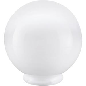 Aspen Creative 28001-41, 6" White Acrylic Replacement Lamp Post Globe with 3-1/8" Neck