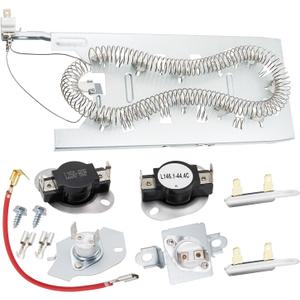 Dryer Heating Element Kit Fit for Maytag Epic z Bravos MED5630HC1 MED5630HC2 MED5630HW1 MED5630HW0 MED5630HW2 MED3500FW1 MED5630HC0 MED5500FW2 MED5500FW1 MEDC700VW0 MED5500FC1 MED5500FC2