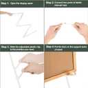 DANMO Easel Stand for Wedding Sign Poster 63'' Instant Display Floor Adjustable Metal Art Easel White