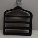 Velvet Hangers Space Saving Non Slip Pant Velvet Hangers, DUDUCOFU 6 Pack Black Multi Layer Clothes Hangers Closet Organizer for Pants Trousers Scarf