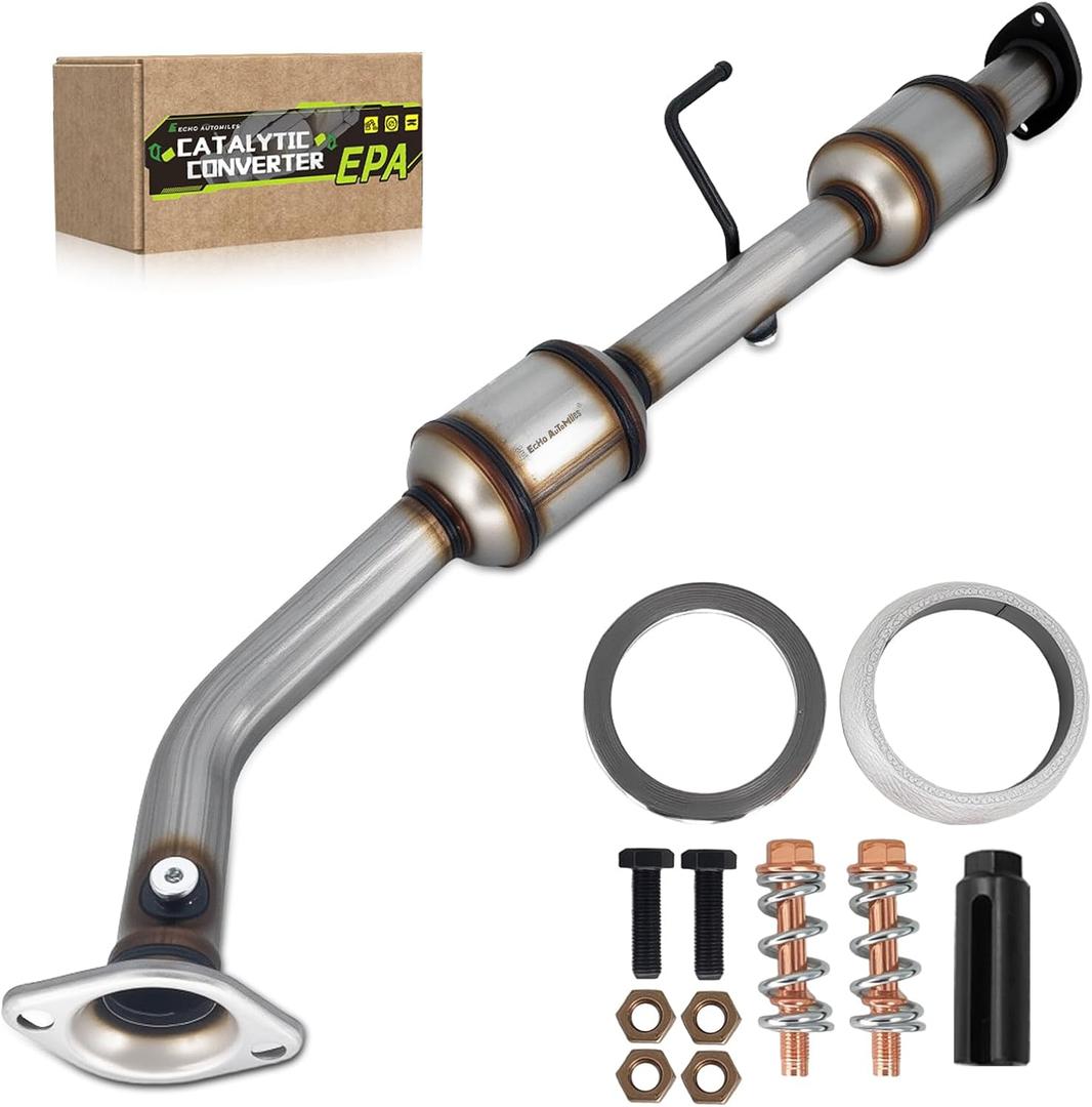 Catalytic Converter Compatible with Toyota Tacoma 2005-2015 2.7L L4, (ONE-PIECE DESIGN, NO CUT, NO SPLICE), Rear Catalytic Convertor EPA Compliant 645803 54702