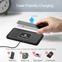 Wireless Car Charger Pad, REESTECQI 15W Wireless Charging Pad for Car Non Slip Phone Car Wireless Charger [40W Car Charger Included] for iPhone 17 16 15 14 13, AirPods 3/Pro 2, Samsung S26/S25/S24