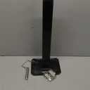 8000 lbs Square Drop Leg with Pin, Black