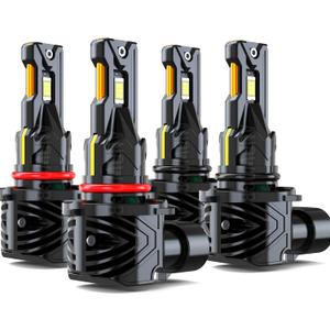 Lights Compatible for Mitsubishi Lancer Light Bulbs High Low Beam for Off Road, Years: 2008 2009 2010 2011 2012 2013 2014 2015, Pack of 4