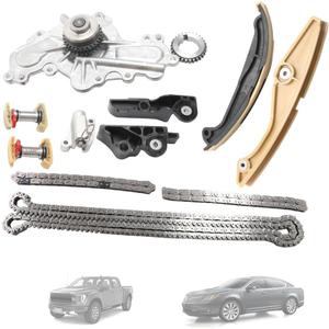 Timing Chain Kit with Water Pump FIT Ford Edge Explorer F-150 Mustang Taurus 3.5L 3.7L V6 20112019  Replace BL3Z-6268-A, AT4Z-6268-A