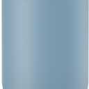 EKO Mini Desk Trash Can with Swing-Top Lid 0.4 Gallon Small Table Round Wastebasket for Office, Home, Car (Blue)