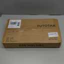 TUTOTAK Small Side Table, Narrow End Table, Skinny Sofa Table, Slim Nightstand, Couch Table, Living Room, Bed Room, Brown TB01BB062 (2-Tier 7.9"D x 15.8"W x 22.5"H)