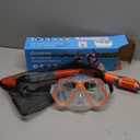 Greatever Dry Snorkel Set,Panoramic Wide View,Anti-Fog Scuba Diving Mask,Professional Snorkeling Gear (Adults)