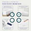 XOOX Linen King Sheet Set Egyptian Cotton - 1500 Thread Count 4 PC Egyptian Cotton Sheets King Size, Luxury Sateen Sheets, Cooling High Thread Count Deep Pocket Sheet, Fits Upto 19" - Taupe