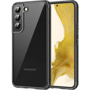 JETech Case for Samsung Galaxy S22+ / S22 Plus 5G 6.6-Inch, Non-Yellowing Shockproof Bumper Protective Phone Cover, Anti-Scratch Hard PC Back (Black)