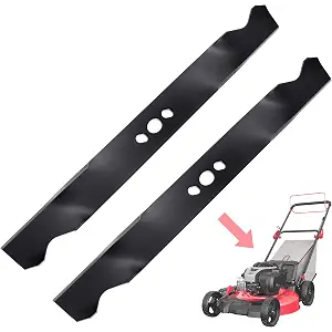 LikeLion 2 Pack Lawn Mower Blade 21" ，Compatible with HyperTough Murray Blackmax MNA152701 MNA 152901 MNA 152903 MNA152905 Push Mower， Lawn Dethatcher Blade Replaces Parts 84005221 2105200317