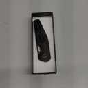 FF5 Folding Pocket Knife,DC53 Steel Blade Micarta Handle with Pocket Clip for Outdoor Camping Hunting Fishing Working (Black)