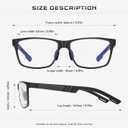 Blue Light Blocking Glasses Metal Frame for Men/Woman Gaming Computer Screen Glasses