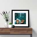 Hongkee 20x20 Frame Set of 4, 20 x 20 Black Wood Style(Mat 16x16), 20X20 in