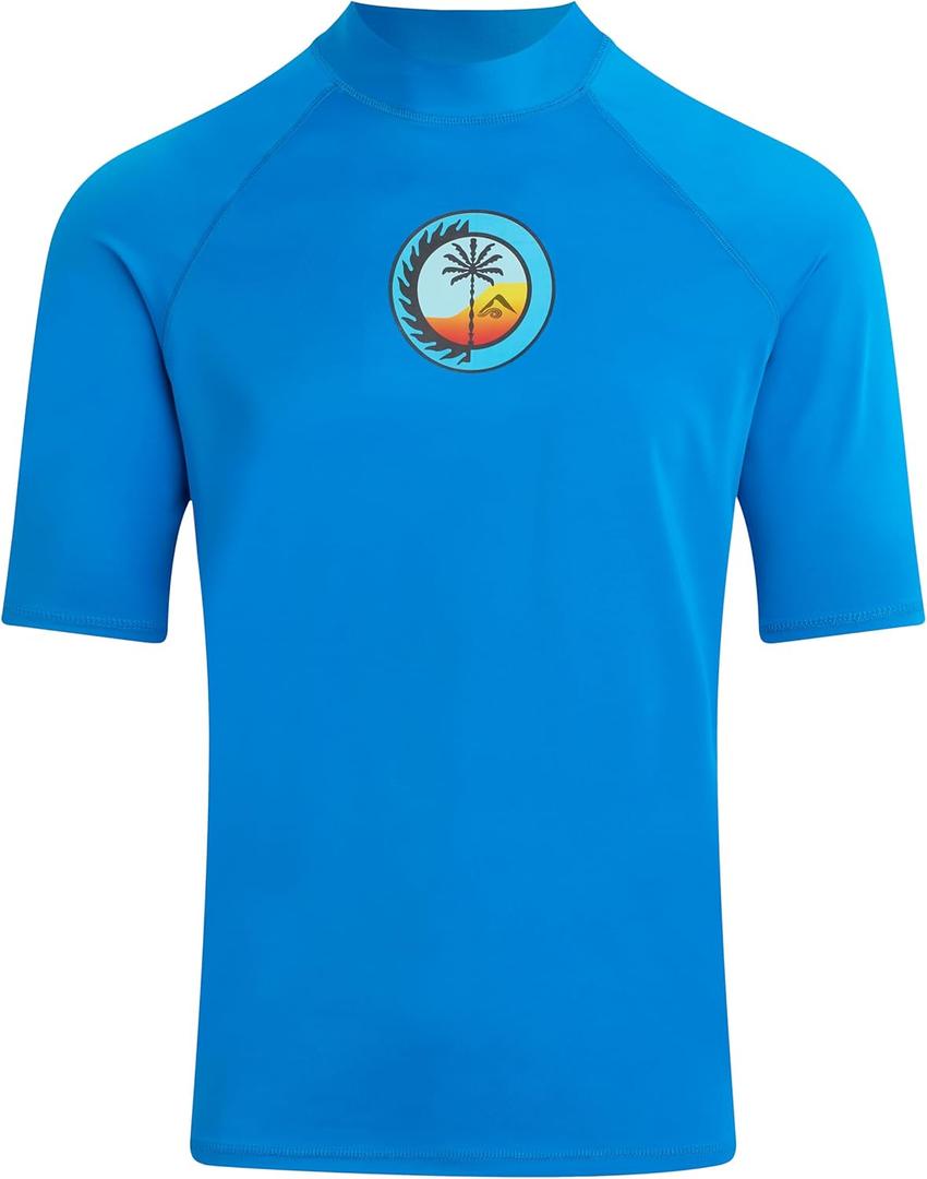 Kanu Surf Mens Mercury Rashguard for Men UPF 50+ Sun Protection Swim Shirts Rash Guard for Men (XX-Large, Wade Royal)