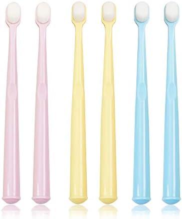 EasyHonor Baby & Toddler Extra Soft Toothbrush for Age 4-12 Years Old, with 10000 Soft Floss Bristle for Baby Gum Care. (5Pcs)