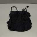 Eomenie Women's One Piece Swimsuit Tummy Control Slimming Bathing Suit Ruched Swimwear Tie Back Shell Stitch Swim Suit (Black White, S)