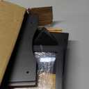 HOMEKOKO Double Layer Large Bread Box for Kitchen Counter, Wooden Large Capacity Bread Storage Bin (Black)