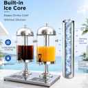 4.5 Gallon Drink Dispensers for parties with Thick Stainless Steel Base